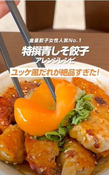 ナカちゃんの美味しいレシピ（【青しそ餃子アレンジレシピ】ユッケ風だれが絶品すぎた！）